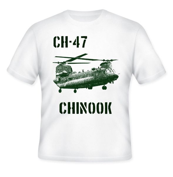 

ch-47 chinook вертолет - новый белый tshirt новых людей высокого качества tee рубашки вскользь тенниска спорта толстовка с капюшоном толстов