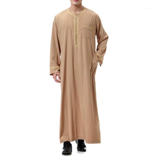 

plus size muslim long arabian men's shirt solid white ankle length loose casual robes plus size -4xl islamic clothings1, Red