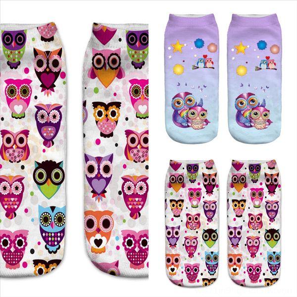 

ryl8m ins new mens customizable socks owlcotton sports socks with socks cotton sock mens rubber sole for child animal, Black