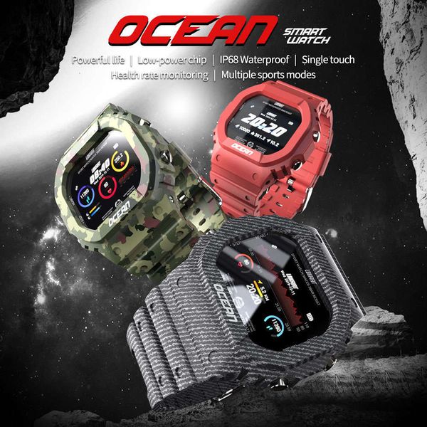

ip68, intelligent waterproof sports watch with heart rate and blood prsure contr