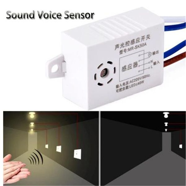 Accessori Illuminazione Dimmer, Modulo MR-SK50A Rilevatore 220V Suono Sensore vocale
