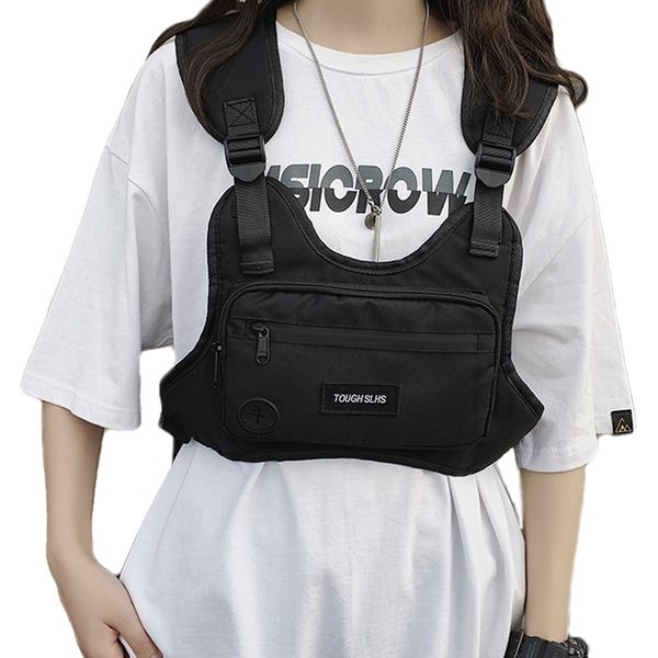 

men chest rig bags for men hip hop streetwear waist bags tactical vest casual tactical utility chest bag c1026
