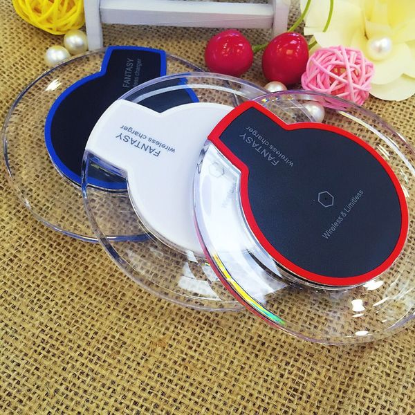 

ultra-thin crystal k9 wireless charger qi fast charge wireless charging led fast charging pad for ip 11 pro samsung huawei