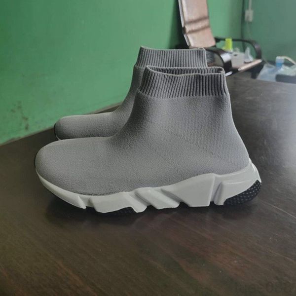 

2020 kid носка роскошная скорость trainer boots носки stretch-knit тренер обувь черный белый sneaker пары детей обуви casual eur grt6c, Black