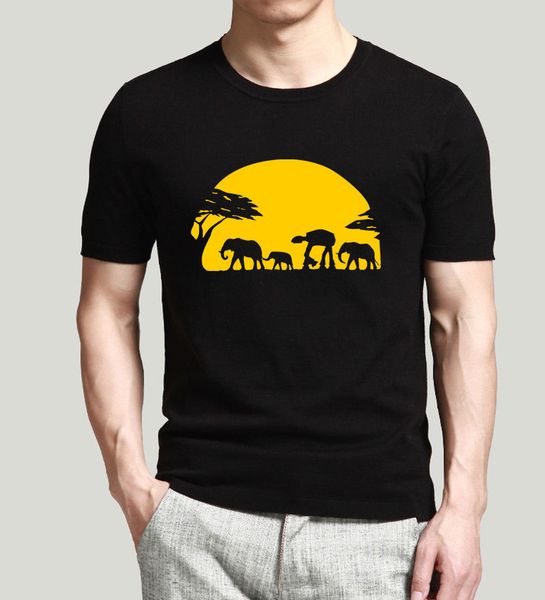 

men's summer shirt elephants and imperial walker across african safari t-shirt sport hooded sweatshirt hoodie