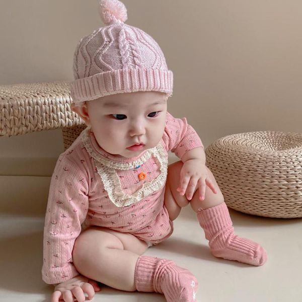 

2021 new autumn clothes cute cherry print toddler girls one piece jumpsuit baby girl bodysuit o3z9, Blue