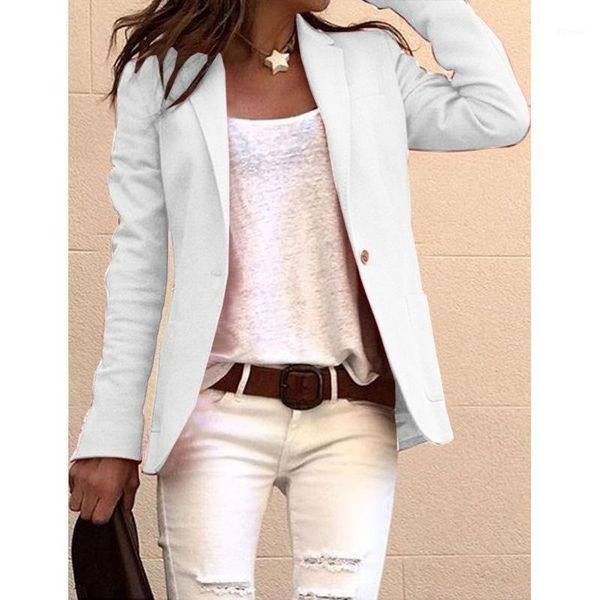 

women's suits & blazers blazer women korean fall 2021 style woman jacket female winter clothes casual pink plus size1, White;black