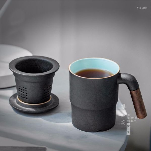 

mugs taza de oficina alta calidad con filtro y cubierta tazas te ceramica para el hogar1