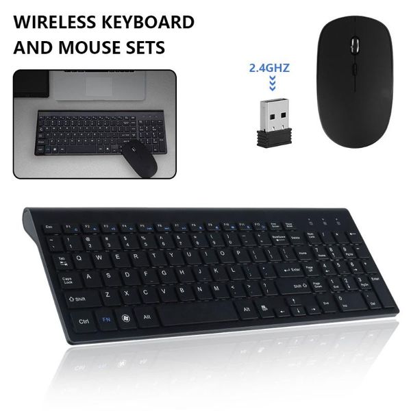 

2.4g wireless keyboard and mouse protable mini keyboard mouse combo set for notebook lapmac deskpc