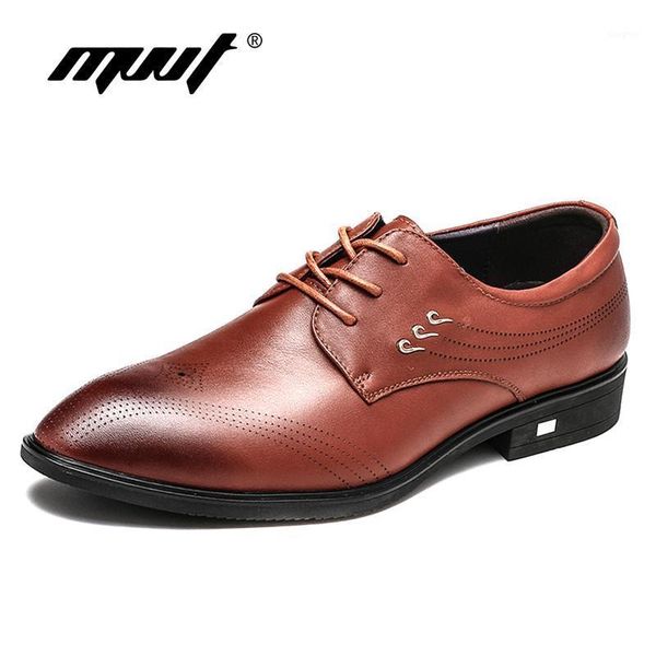 

dress shoes mvvt fashion gentleman genuine leather oxfords men formal luxury business flats wedding1, Black