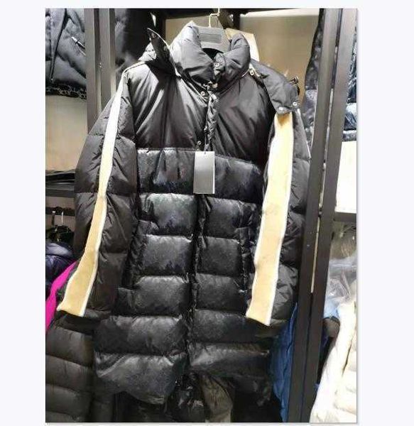 

men nylon long down jacket black winter fashion male warm hooded zipper sport coat