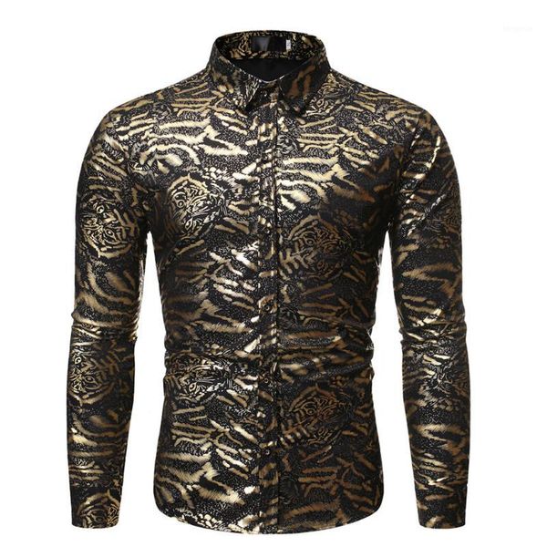 

men's shirts camisa new style stamped long sleeve shirt men casual slim fit printed long-sleeved blouse camisa social masculina1, White;black