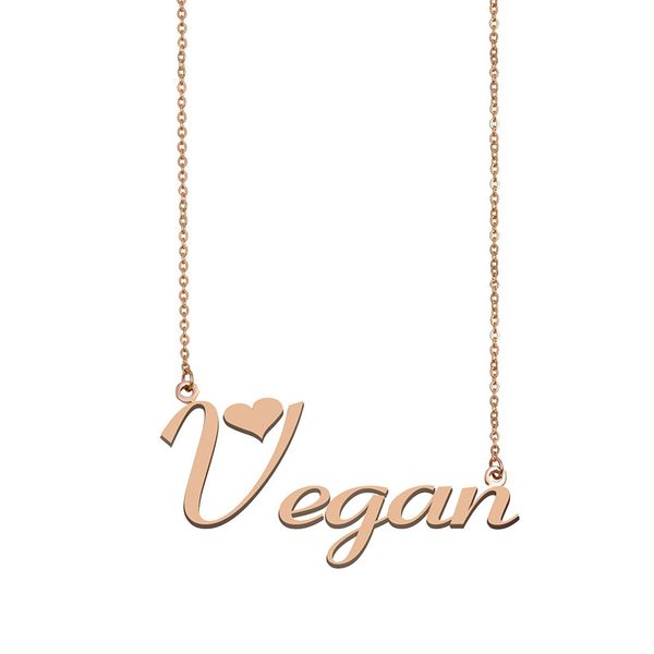 

vegan name necklace custom nameplate pendant for women girls birthday gift kids friends jewelry 18k gold plated stainless steel, Silver