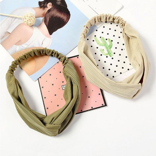 

женщины сплошной цвет льда шелковый повязка на голову средняя завязанность волос полосатый полосатый спорт йога тюрбан женское крест волосы