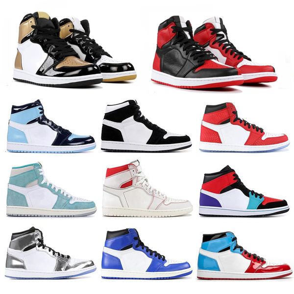

mens satin 1 basketball shoes jorden 1s obsidian fearless unc yellow satin shattered backboard kowhi leonard womens sports sneakers