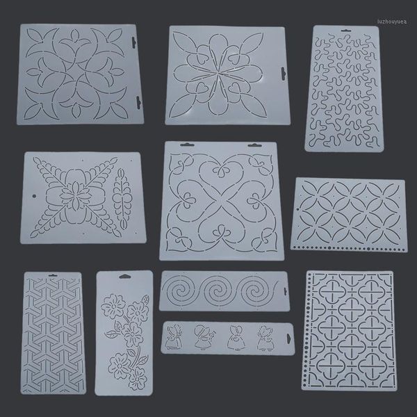 

1pc plastic quilting stencil template quilt tool transparent for embroidery patchwork painting sewing diy handmade craft tools1