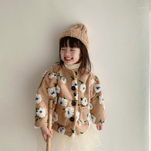 

clothing sets kids sweater fake tutu skirt pants long sleeve t-shirts girls coat flower jacket toddler girl winter clothes baby infant korea, White
