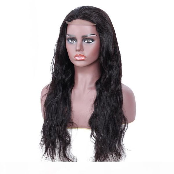 

150% 180% density front human hair wigs straight pre plucked baby hair remy human closure wig 13x4 lace frontal wig, Black;brown