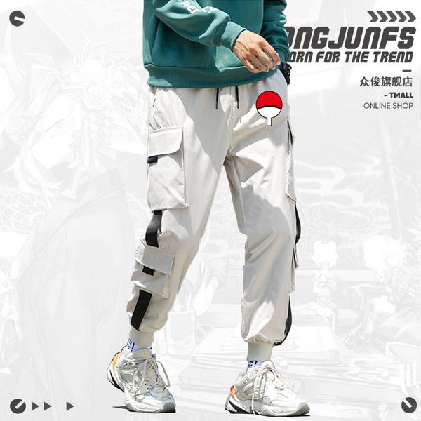

наруто сяо joggers саске наруто летние casual уличные штаны зимние fashions мужчины штанах sweatpants, Black
