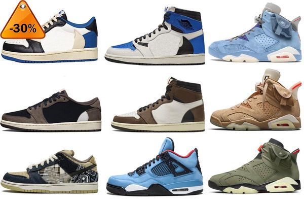 

boots 2022 ts fragment 1 low military blue shoes authentic 6 british khaki man shoes 1s high og sb cactus jack baroque brown sail dark mocha, Black