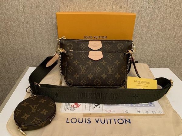

3-piece set women chain bags luxury womens handbag bags fashion women shoulder bags with coin purse lv louis vuitton m44813