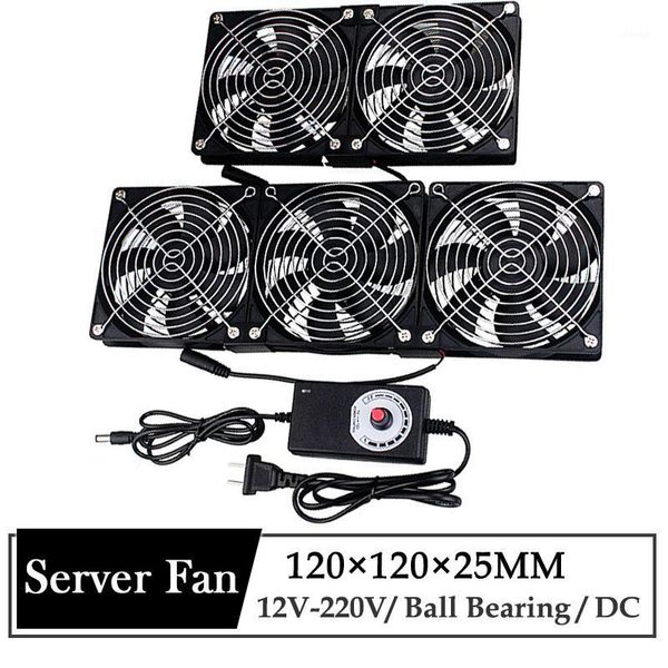 

gdstime 120mm dc 12v 220v fan mining computer chassis workstation radiator 12cm 120mmx25mm high speed router server cooling fan1