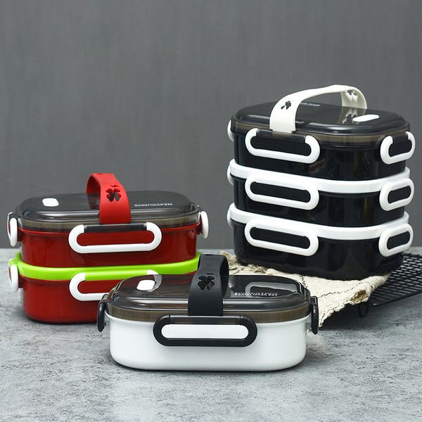 

stainless steel insulated lunch box student office worker lunch box (f type