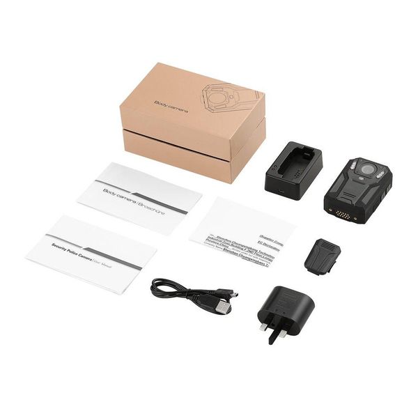 

leshp 1296p full hd waterproof police body camera security gadget with 2 inch display night vision gps motion detection