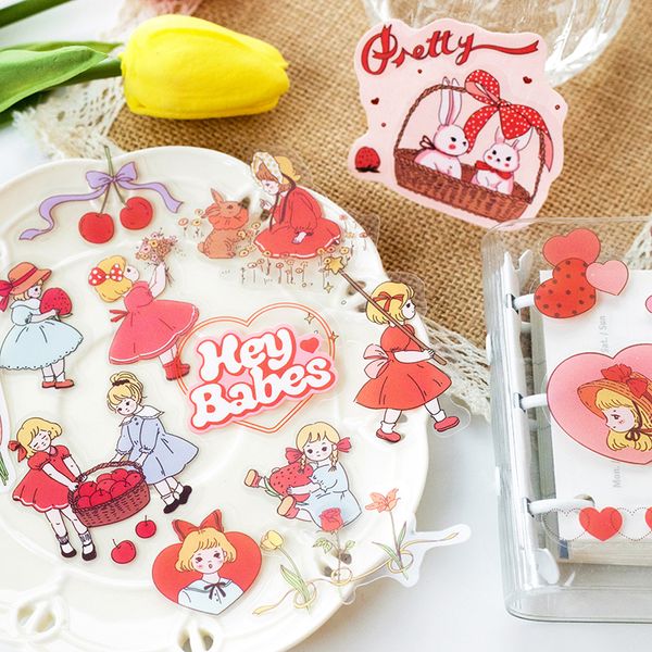 

kawaii cartoon pet sticker bullet journal decorative collage scrapbooking korean diary album stationery stickers aesthetic girly