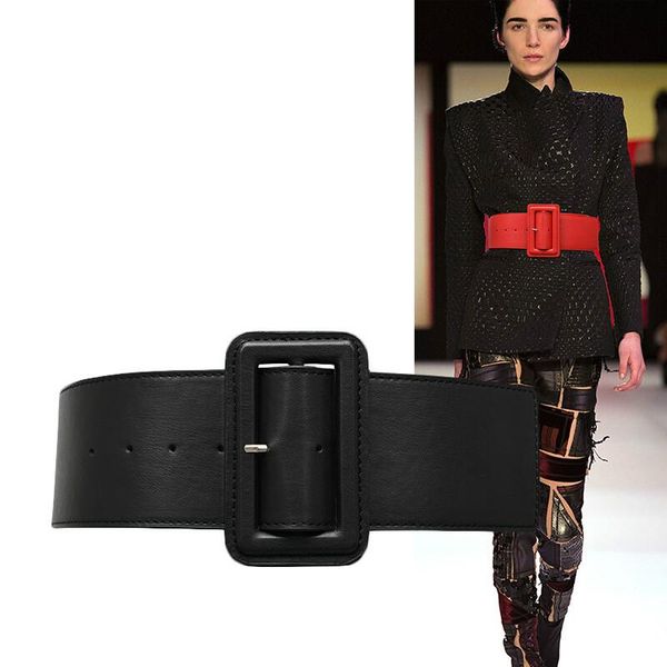 

h3477 simple women wide waist belt girl casual korean solid color easy waist seal lady fashion vintage cummerbunds, Black;brown