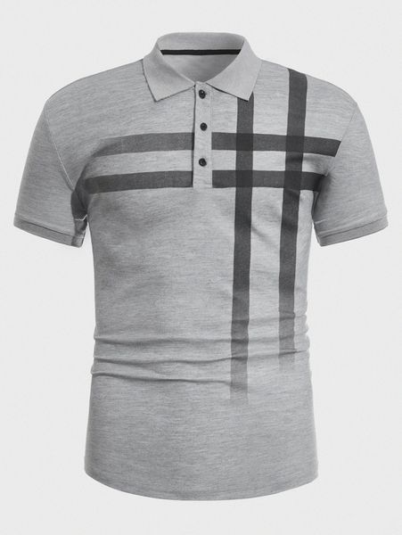 

men plaid print polo shirt k7e6#, White;black