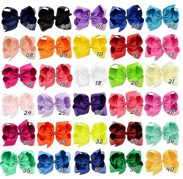 

factoryr04sbowknot hairpin fashion girls large ribbon barrette bow kids boutique bows children hair accessories 40 color