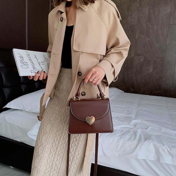 

pu leather solid color metal heart ladies mini crossbody bags for women 2020 designer female shoulder messenger bag box handbags