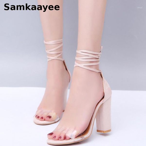 

sandals plus size 34-43 womens summer female high heels platform cross strap shoes transparent pumps ladies zapatos y441, Black
