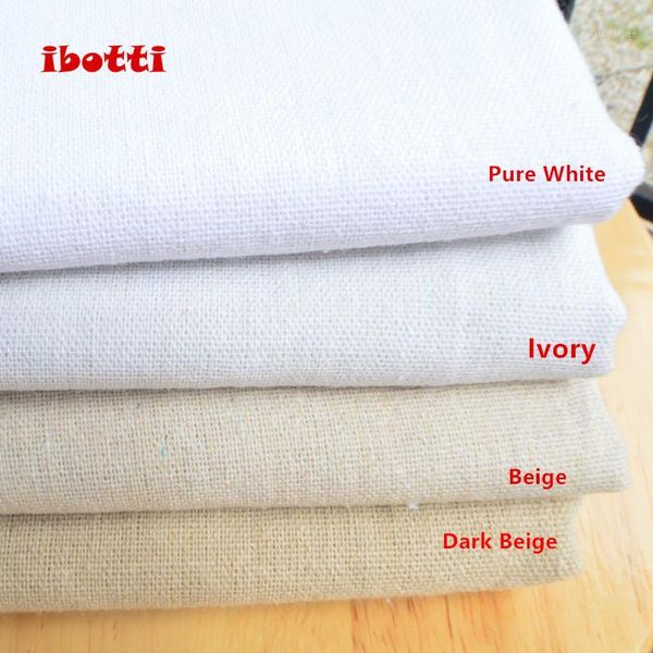 

20"x 62" natural linen fabric for needle embroidery patchwork costura tissus sewing textiles tela felt shabby chic tilda doll1, Black;white