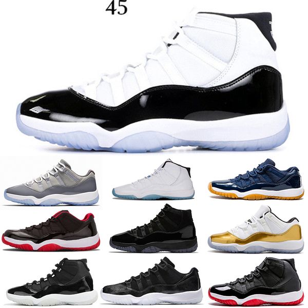 

горячие качества jumpman 25-й годовщины 11s баскетбол обувь для мужчин женщин 2020 низкий wmns 11 concord 95 белый бред бред высокие кроссов