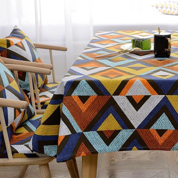 

table cloth design fashion and modern geometric coffee tablecloth