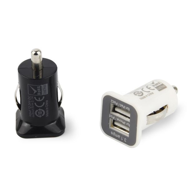 

car charger 3.1a usb dual car charger 5v dual 2 port car chargers for ipad iphone ipod itouch htc samsung