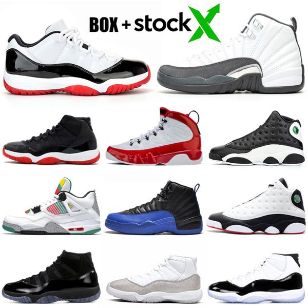 

shoes bred 11s concord 12s dark grey 13ss cap and gown 9s black cat 4s women mens trainer sport sneakers