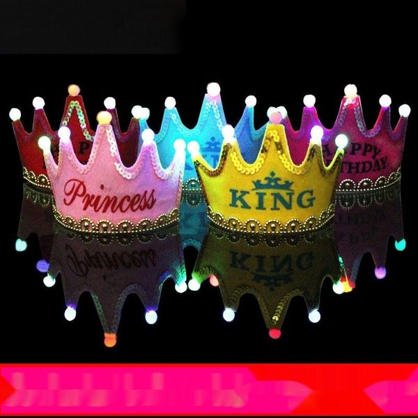 

uwqze партия день рождения украшение украшения наряд светящаяся корона c0ndw принца платье торт платье светящееся кольцо водить шляпа