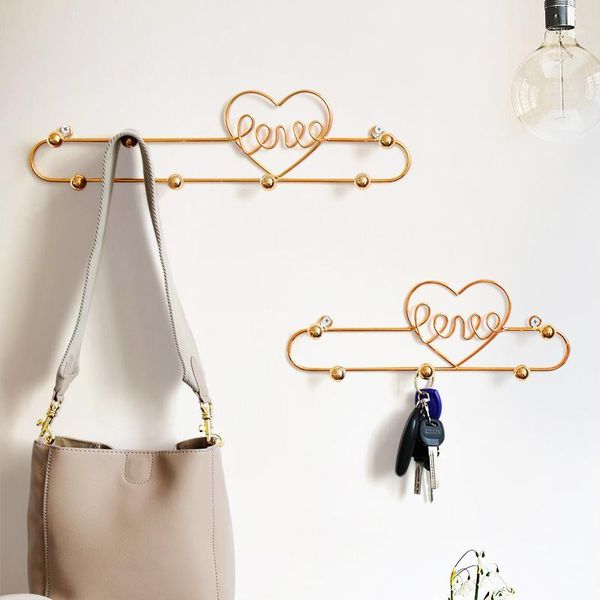 

hooks & rails home key hanger wall holder kitchen umbrella metal heat for bags clothes bathroom stand decorativer1