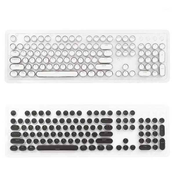 

diy keycap retro steam punk typewriter mechanical keyboard 104 87 standard keys j78a1