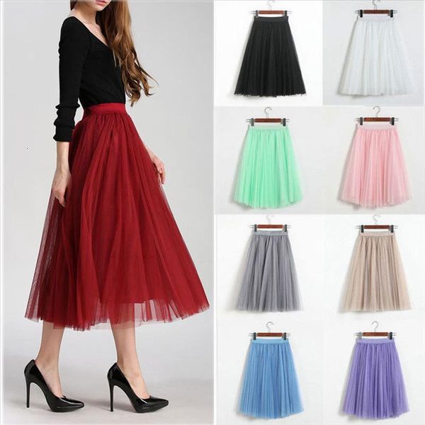 

women's high wais party costume princess ballet tulle tutu dance prom skirt party wedding elastic pettiskirt black white