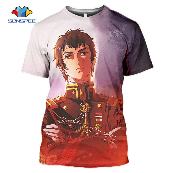

summer homme pullover seraph of the end anime 3d 3d print shirts plus size aesthetic humor men clothing