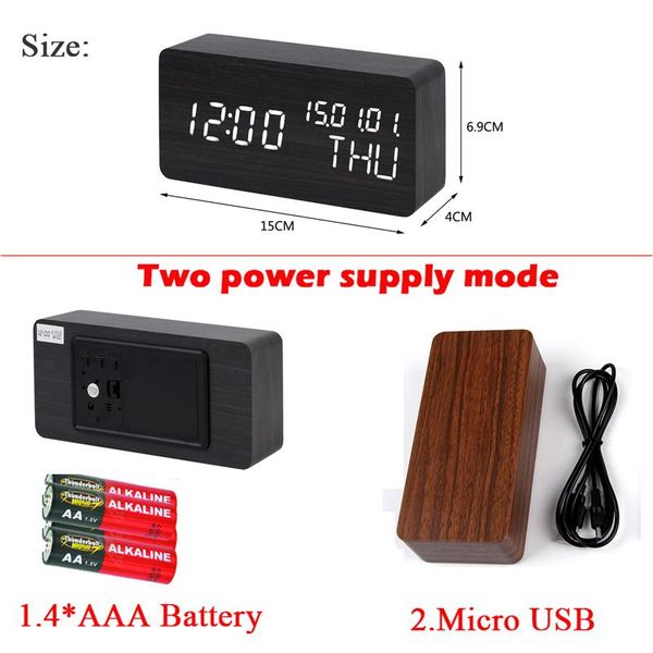 

календарь светодиодная температура настольный despertador голосовая будильник деревянный цифровой электронный electronic usb aaa управление