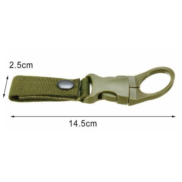 

50pcs edc molle tactical water bottle nylon webbing buckle hook backpack holder belt clip carabiners for outdoor trav qylihj