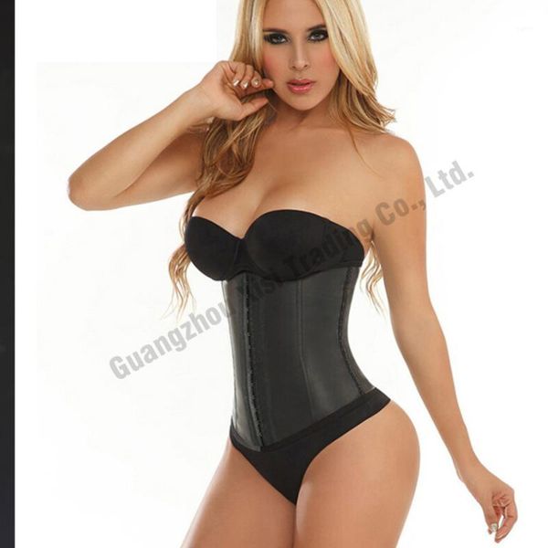 

latex waist cincher waist trainer women slimming body shaper trainer corsets gaine amincissante shapewear fajas1, Black;white