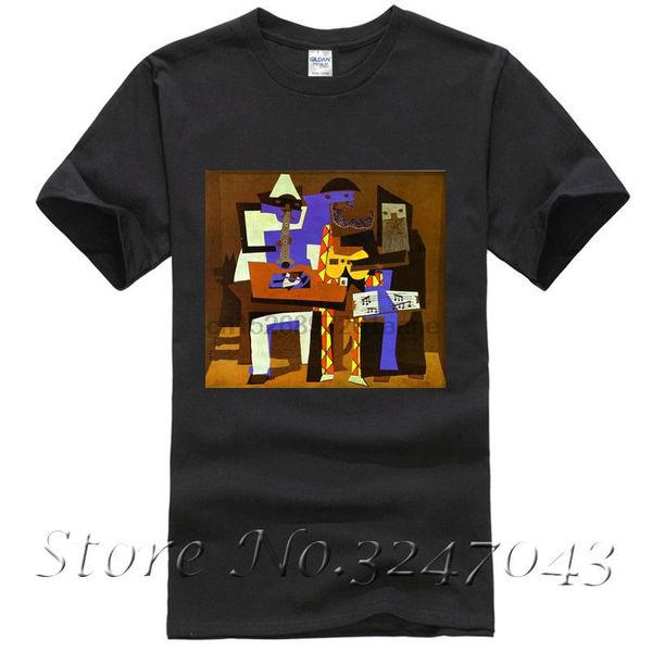 

three musicians t shirt by pablo picasso men t-shirt sport hooded sweatshirt hoodie