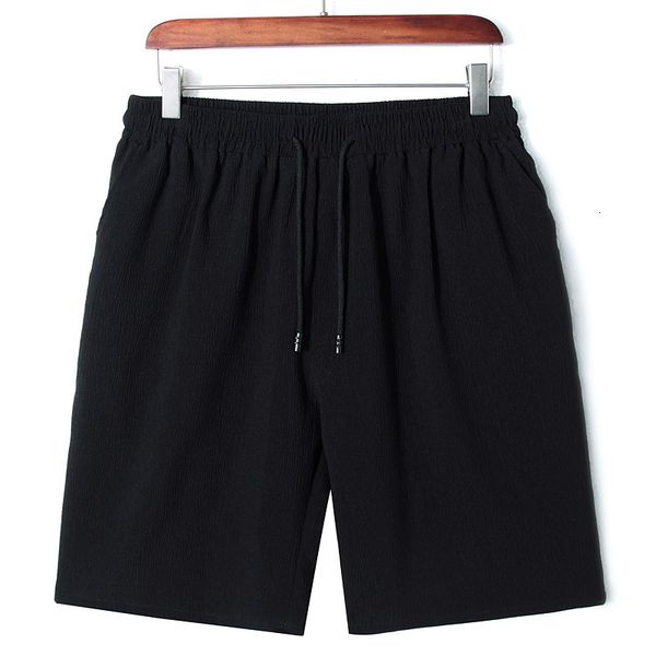 

summer shorts loose capris korean beach cotton hemp trend sports men's casual pants, White;black
