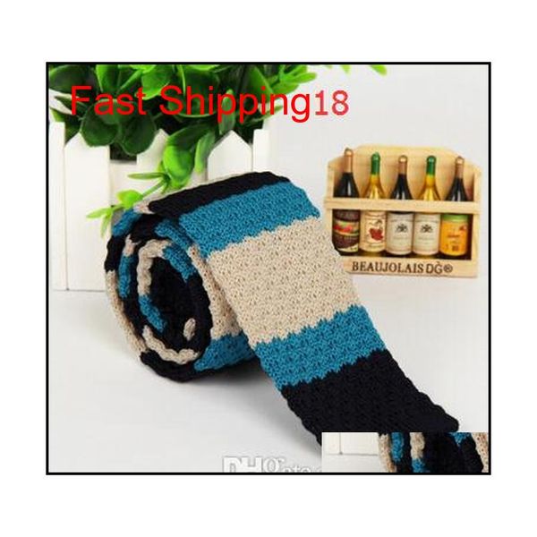 

2016 new arrivals men's striped polka dot woven tie knit knitted tie slim skinny necktie 29 colors fashi qylbgp homes2007, Blue;purple